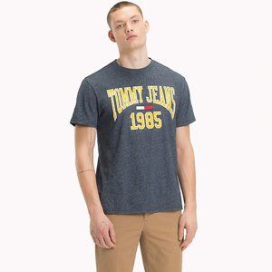 Tommy Hilfiger pánské melírované tričko Collegiate - L (002)